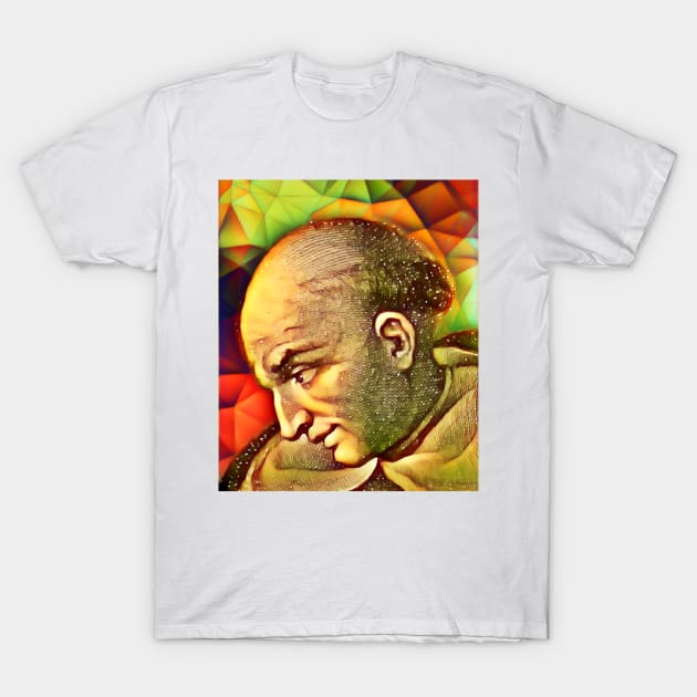 Bartolomé de las Casas Snow Portrait | Bartolomé de las Casas Artwork 15 T-Shirt by JustLit